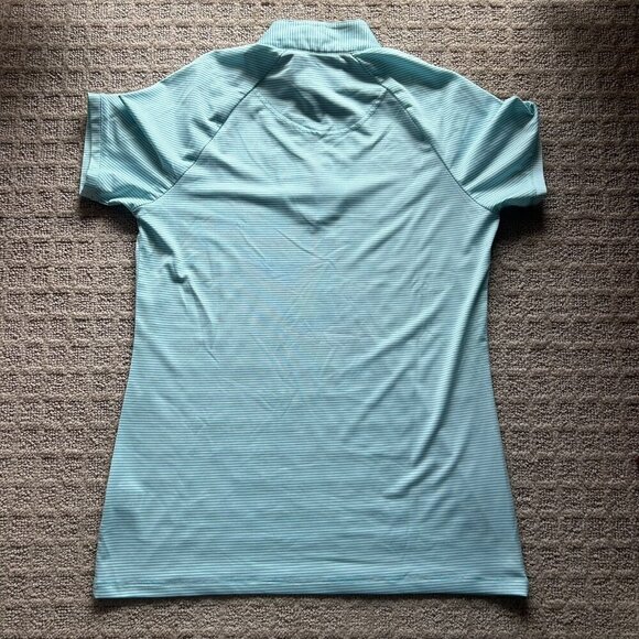 Sport Haley Womens Size XS Top Golf Polo Shirt Blue White Striped Outdoor - Picture 8 of 8